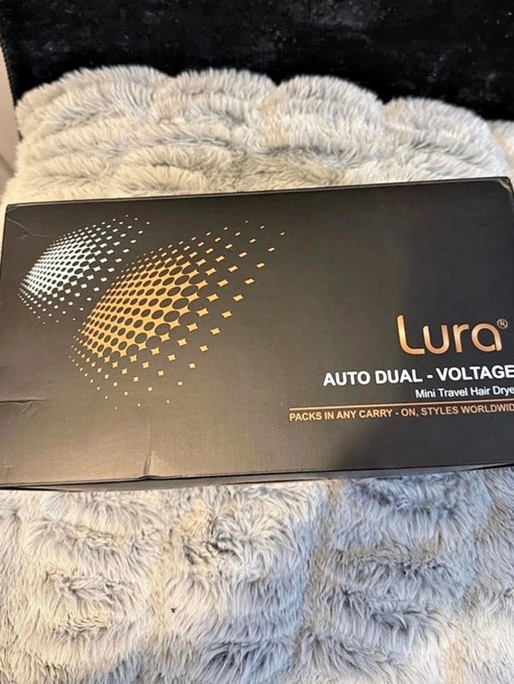 L'uro Mini Travel Hair Dryer Black NWT